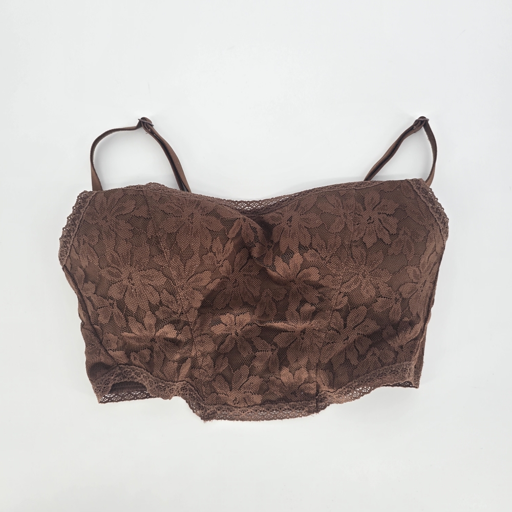 Victoria’s Secret PINK Brown Lace Bralette Crop Top XS